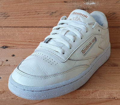 Reebok Club C 85 Low Leather Trainers UK6/US8.5/EU39 FX3030 Chalk/Bronze