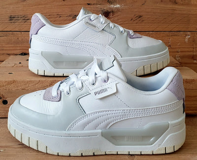 Puma Cali Dream Leather Trainers 383112-02 White/Grey/Lavender UK3/US5.5/EU35.5