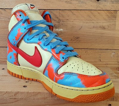 Nike Dunk High 1985 Trainers UK8.5/US9.5/EU43 DD9404-800 Acid Wash Blue Orange