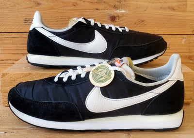 Nike Waffle Trainer 2 Low Textile Trainers UK8/US9/EU42.5 DH1349-001 Black/White