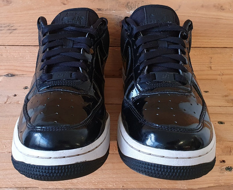 Nike Air Force 1 07 Low Leather Trainers UK6/US8.5/EU40 AH6827-001 Black/Silver