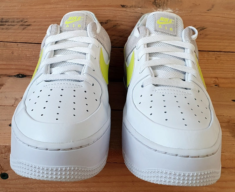 Nike Air Force 1 Sage Low Leather Trainers UK5.5/US8/EU39 CW2652-100 White/Lemon