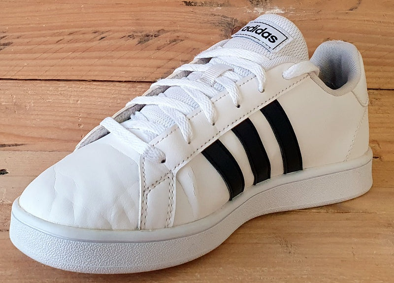 Adidas Grand Court Low Leather Trainers UK4/US4.5/EU36.5 EF0103 White/Black