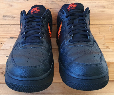 Nike Air Force 1 Zig Zag Low Trainers UK12/US13/EU47.5 DN4928-001 Black Orange