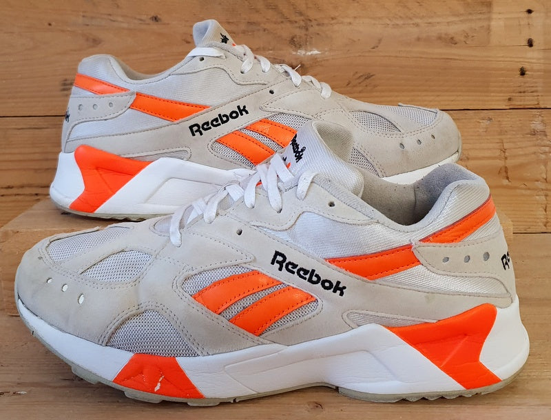 Reebok Aztrek Low Textile/Suede Trainers UK10/US11/EU44.5 CN7472 Solar Orange