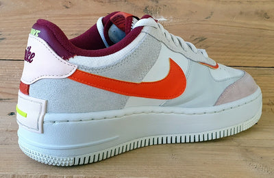 Nike Air Force 1 Shadow Low Trainers UK5/US7.5/EU38.5 CU8591-600 Orange Pearl