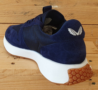 Castore Technical Retro Low Textile/Suede Trainers UK7/US8/EU40 CS0001 Navy/Gum