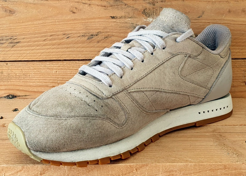 Reebok Classic Suede/Leather Low Trainers UK8/US9/EU42 BS7893 Sand Stone