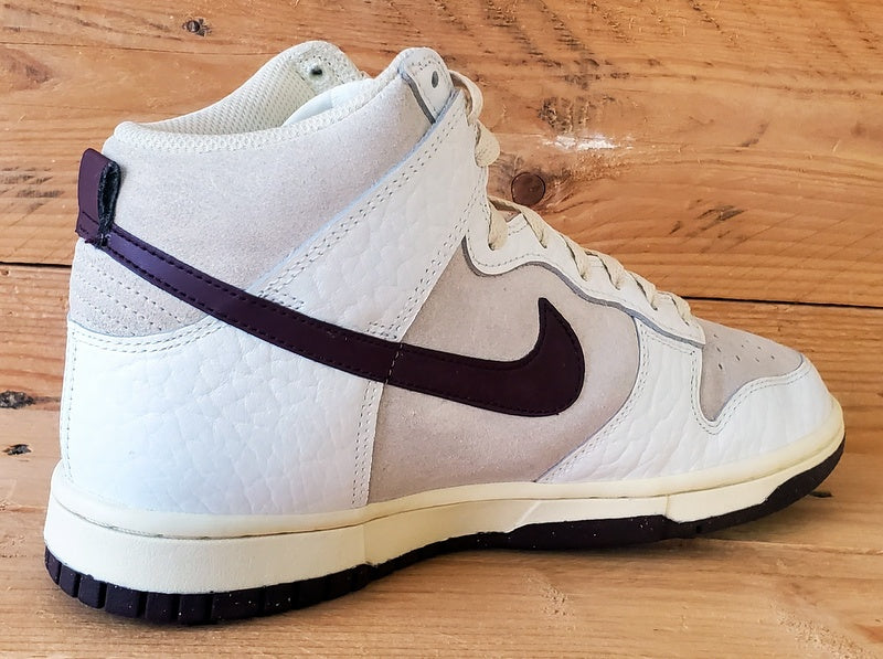 Nike Dunk Mid Suede/Leather Trainers UK4.5/US7/EU38 FB8482-100 Light Orewood