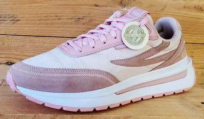 Fila Ray Low Textile/Suede Trainers UK5.5/US6.5/EU39 3RM01683-661 Pink/White