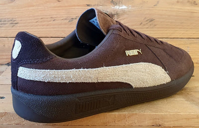 Puma Army Bonanza Low Suede Trainers UK9/US10/EU43 381228-02 Chesnut Brown