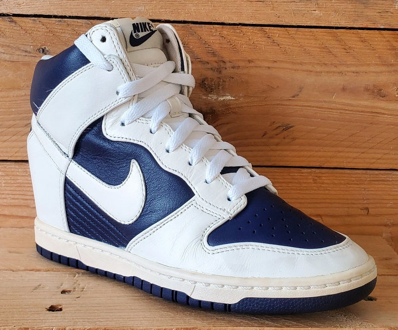 Nike Dunk Sky Hi Leather Trainers UK6/US8.5/EU40 528899-500 White/Purple