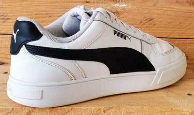 Puma Caven Low Leather Trainers UK8/US9/EU42 380810-02 White/Black