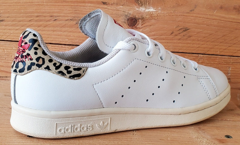 Adidas Stan Smith Low Leather Trainers UK4.5/US6/EU37 FV8080 White/Leopard