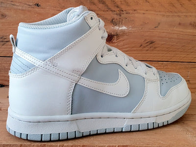 Nike Dunk High Leather Trainers UK4.5/US5Y/EU37.5 DB2179-107 Summit White/Grey