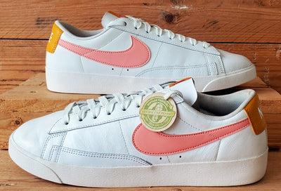 Nike Blazer Low Leather Trainers UK7.5/US10/EU42 AV9370-112 White/Pink Quartz