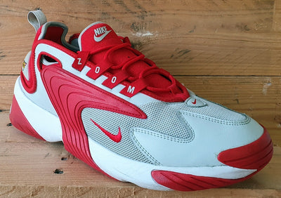 Nike Zoom 2K Textile/Leather Trainers UK8.5/US9.5/EU43 AO0269-012 University Red