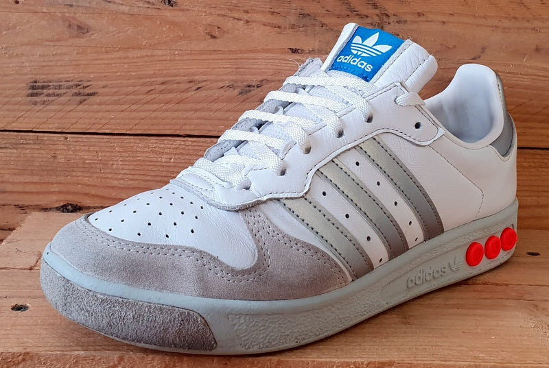 Adidas Originals G.S. Low Trainers UK8/US8.5/EU42 H01818 White/Silver Metallic