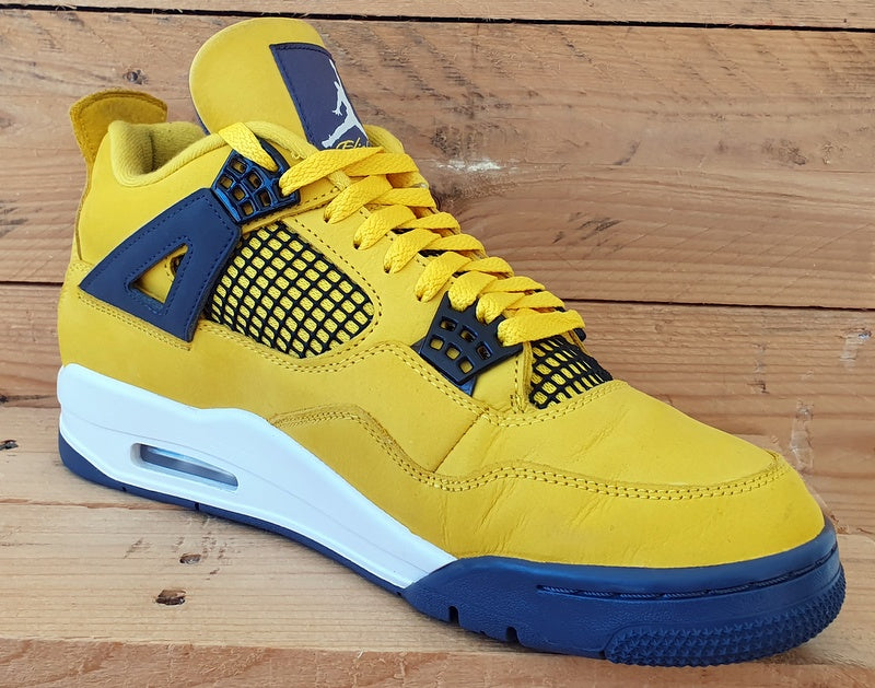 Nike Air Jordan 4 Retro Lightning Trainers UK8/US9/E42.5 CT8527-700 Yellow/Black