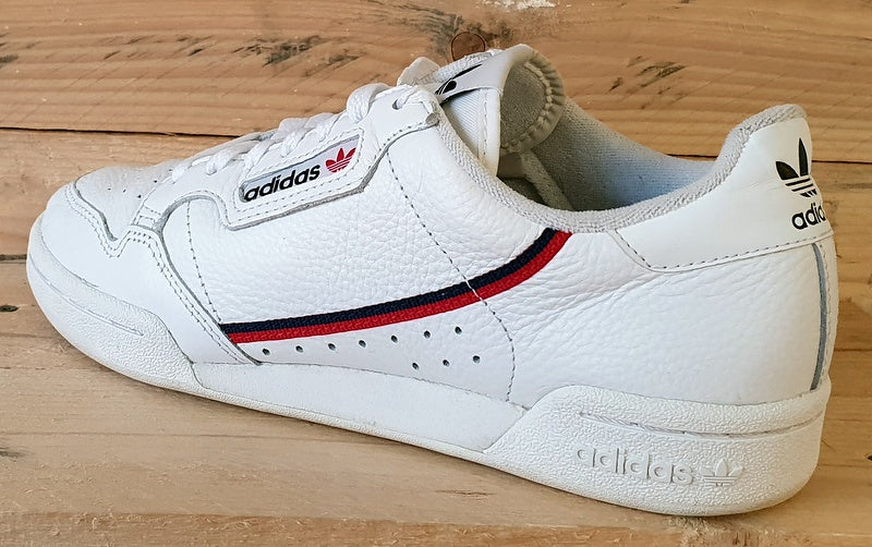 Adidas Continental 80 Low Leather Trainers UK6/US6.5/EU39 G27706 Cloud White