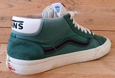 Vans Off The Wall Mid Canvas Trainers UK9/US10/EU43 721278 Forest Green/Black