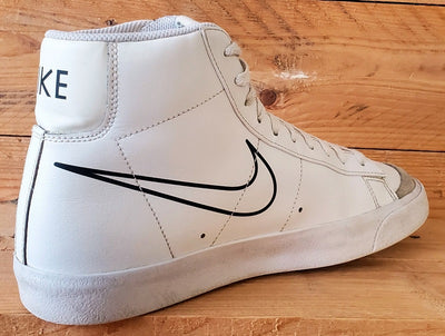 Nike Blazer 77 Multi Swoosh Mid Leather Trainers UK8/US9/EU42.5 FN7809-100 White