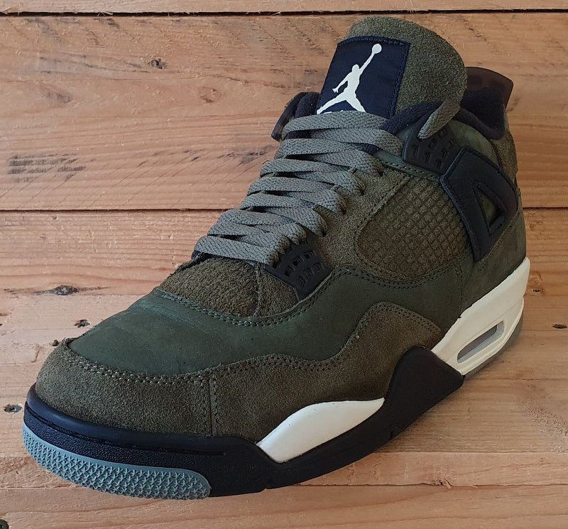 Nike Air Jordan 4 Craft Mid Suede Trainers UK9.5/US10.5/EU44.5 FB9927-200 Olive