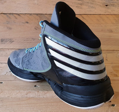 Adidas Mad Handle Mid Leather Trainers UK13.5/US14/EU49 G59721 Grey/Black