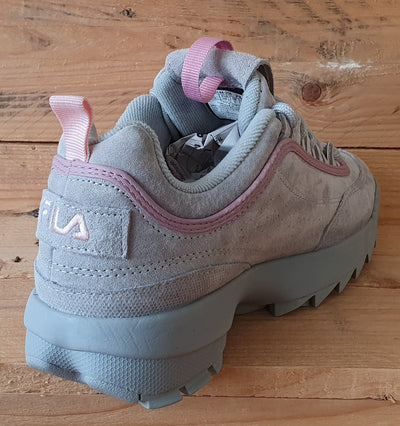 Fila Disruptor 2 Low Suede Trainers UK5/US7.5/EU38.5 5FM00144-259 Grey