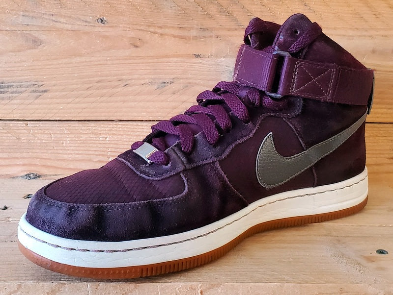 Nike Air Force 1 Ultra Force Suede Trainers UK6/US8.5/EU40 654851-600 Burgundy
