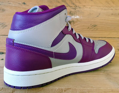 Nike Air Jordan 1 Mid Leather Trainers UK6.5/US9/EU40.5 BQ6472-501 Magenta