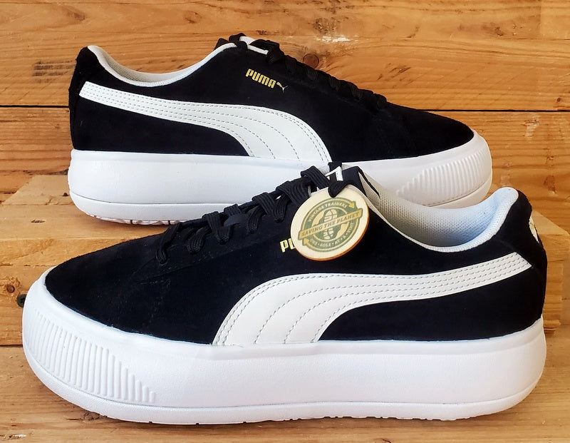 Puma Suede Mayu Low Trainers UK4.5/US7/EU37.5 380686-02 Black/White
