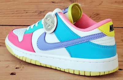 Nike Dunk Easter Candy Leather Trainers UK4/US6.5/EU37.5 DD1872-100 White/Multi