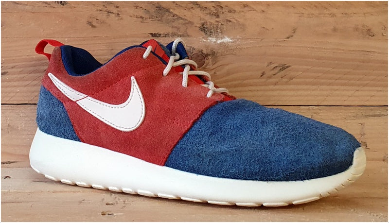 Nike Roshe Run Premium Suede Trainers UK3.5/US6/EU36.5 532570-400 Blue/Red