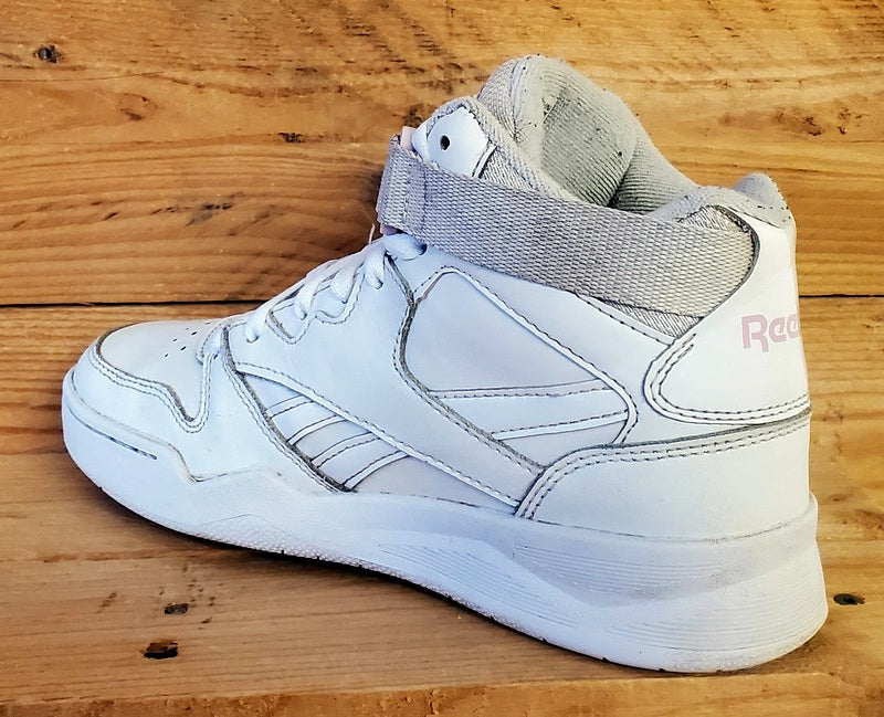 Reebok Royal BB4500 Mid Leather Trainers UK4/US6.5/EU37 G58640 Triple White