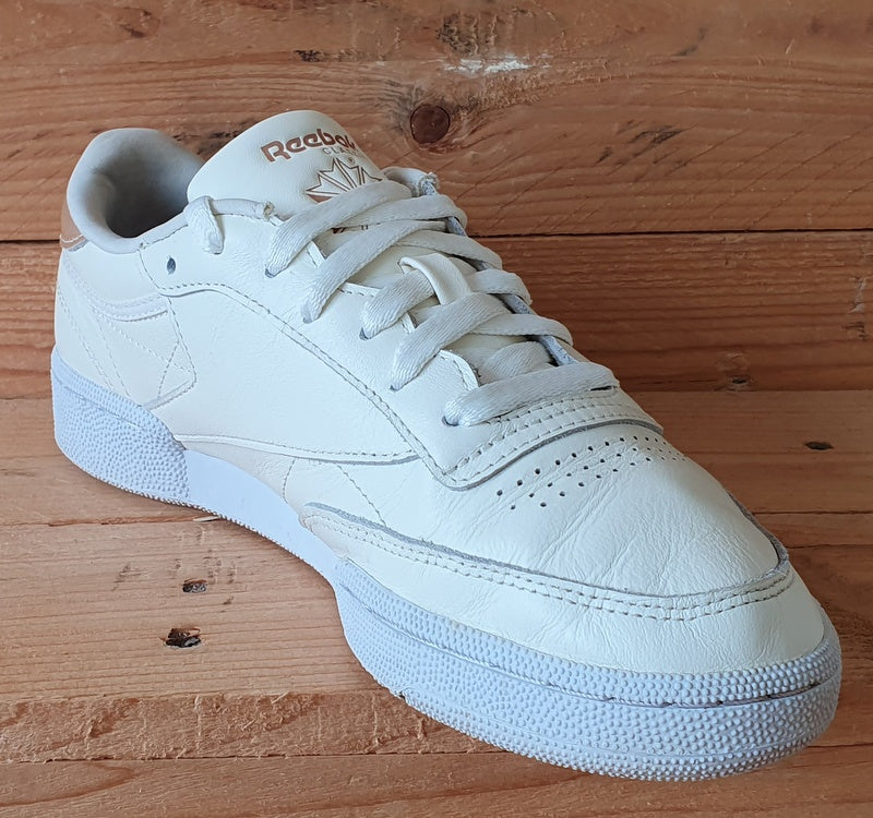 Reebok Club C 85 Low Leather Trainers UK6/US8.5/EU39 FX3030 Chalk/Bronze