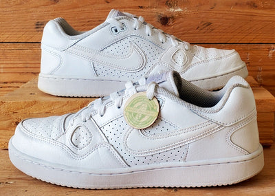 Nike Son Of Force Low Leather Trainers UK7.5/US8.5/EU42 616775-101 Triple White