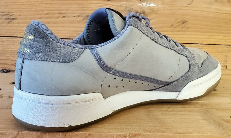 Adidas Continental 80 Low leather Trainers UK6.5/US8/EU40 EH2623 Grey/White