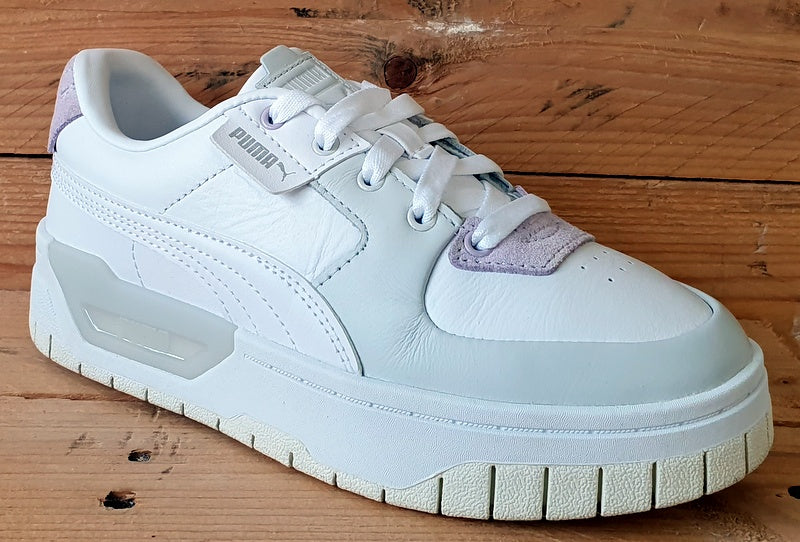 Puma Cali Dream Leather Trainers 383112-02 White/Grey/Lavender UK3/US5.5/EU35.5