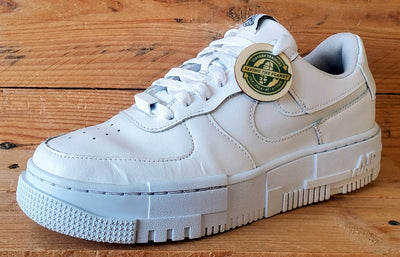 Nike Air Force 1 Pixel Leather Trainers UK5/US7.5/EU38.5 CK6649-100 Triple White