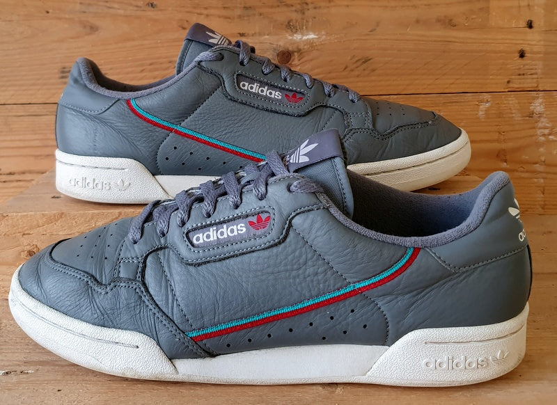 Adidas Continental 80 Low Leather Trainers UK10/US10.5/EU44.5 B41671 Grey