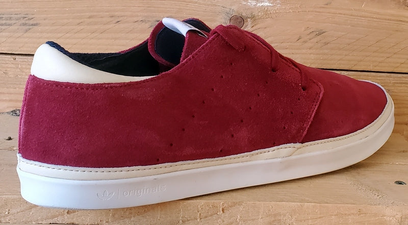 Adidas Originals Low Suede Trainers UK10/US10.5/EU44.5 G63969 Red/White