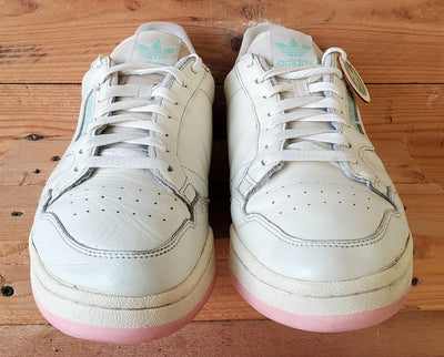 Adidas Continental 80 Low Leather Trainers UK11/US11.5/EU46 BD7645 Cream/Pink