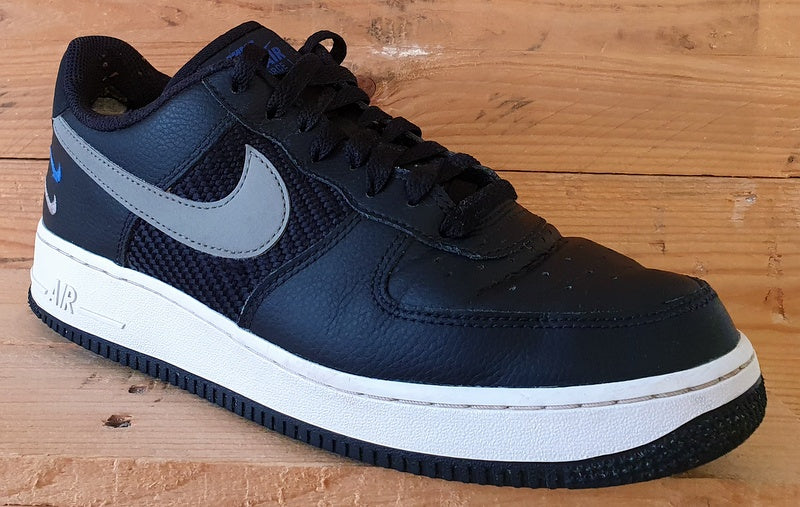 Nike Air Force 1 Leather/Textile Trainers UK7/US8/EU41 FD0666-001 Swoosh Black