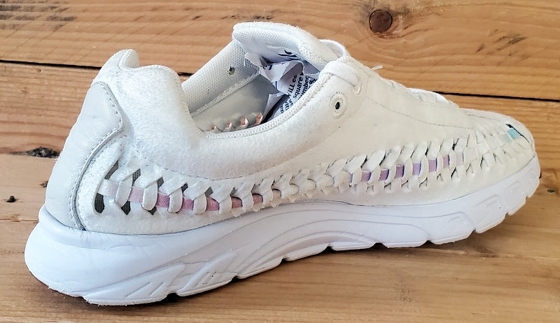 Nike Mayfly Woven Low Suede Trainers UK4.5/US7/EU38 833802-101 Sail/Orchid Mist