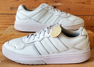 Adidas Courtic Low Leather Trainers UK8/US8.5/EU42 GY3589 Triple White