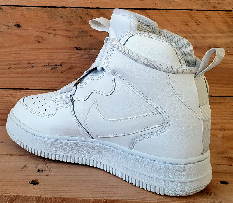 Nike Air Force 1 Highness Leather Trainers UK4/US4.5Y/EU36.5 BQ3598-100 White