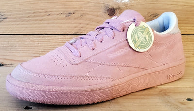 Reebok Club C 85 Low Suede Trainers UK4/US6.5/EU37 CM9053 Triple Chalk Pink