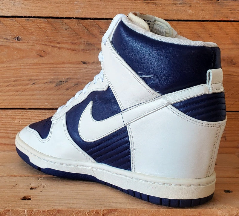 Nike Dunk Sky Hi Leather Trainers UK6/US8.5/EU40 528899-500 White/Purple