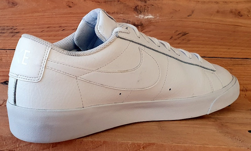 Nike Blazer Low LE Leather Trainers UK10/US11/E45 AQ3597-100 Triple White